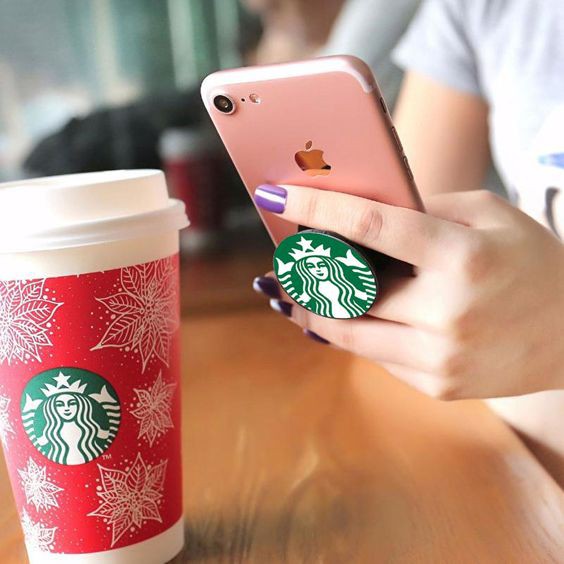 Pop Socket STARBUCK Mewah Glitter