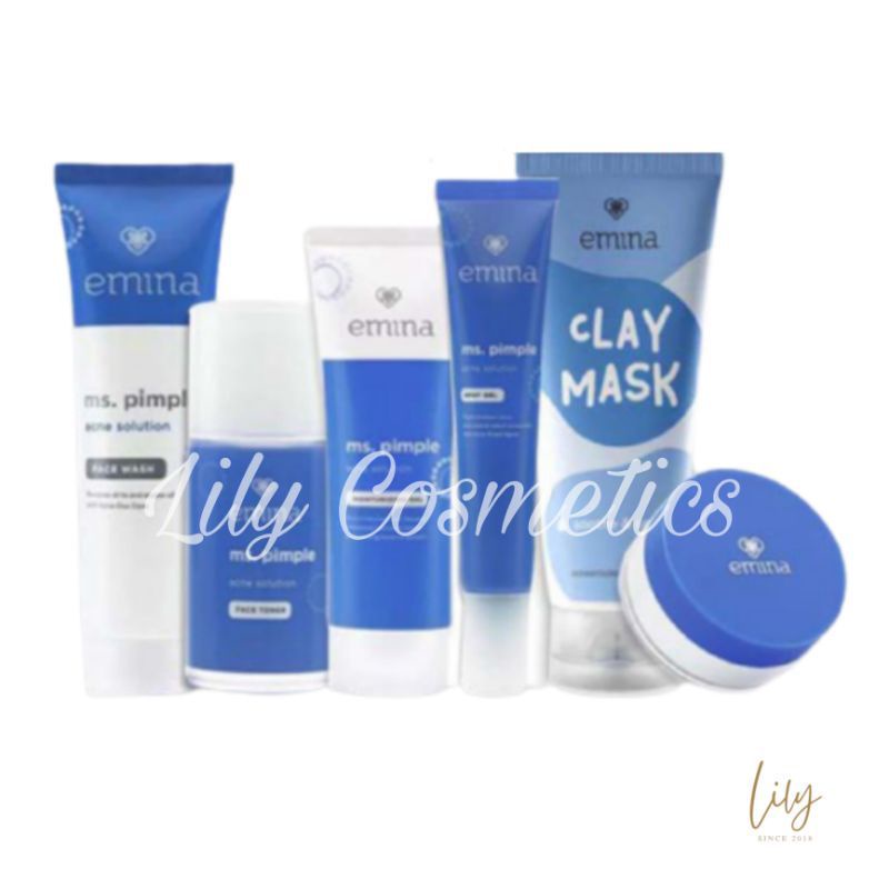 Emina Ms Pimple Acne Solution Set - 6 pcs Paket Lengkap Jerawat