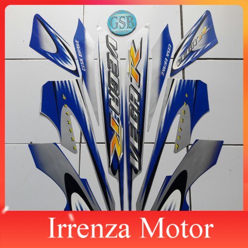 striping sticker lis body vega r 2006 biru Vega r new 2006 biru