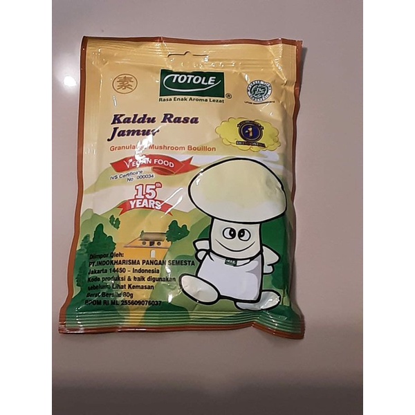 

Totole Kaldu Jamur Penyedap Masakan Sehat 80gr