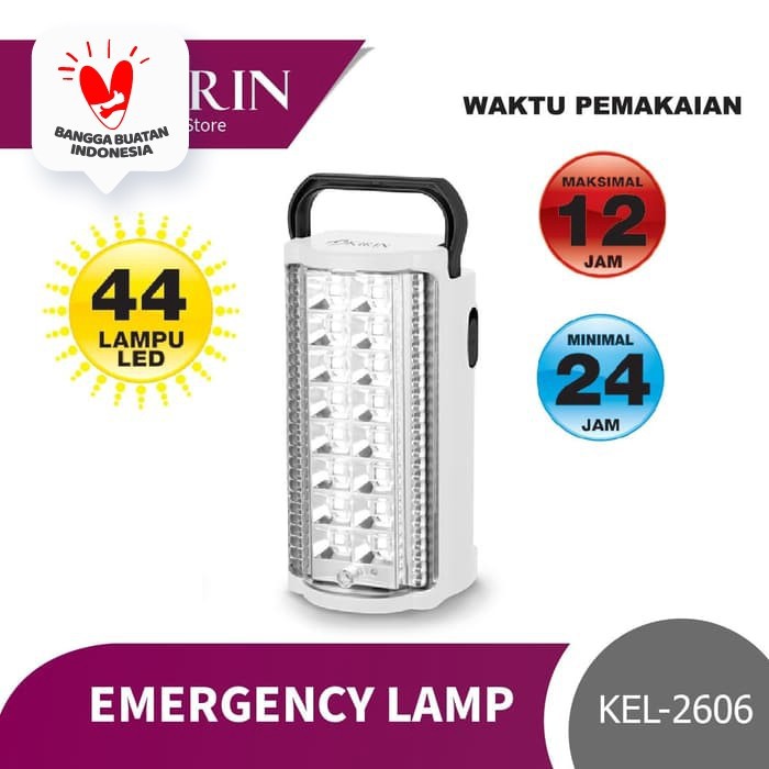 KIRIN EMERGENCY LAMP 44 LED (SOLID COLOUR) |KEL-2606