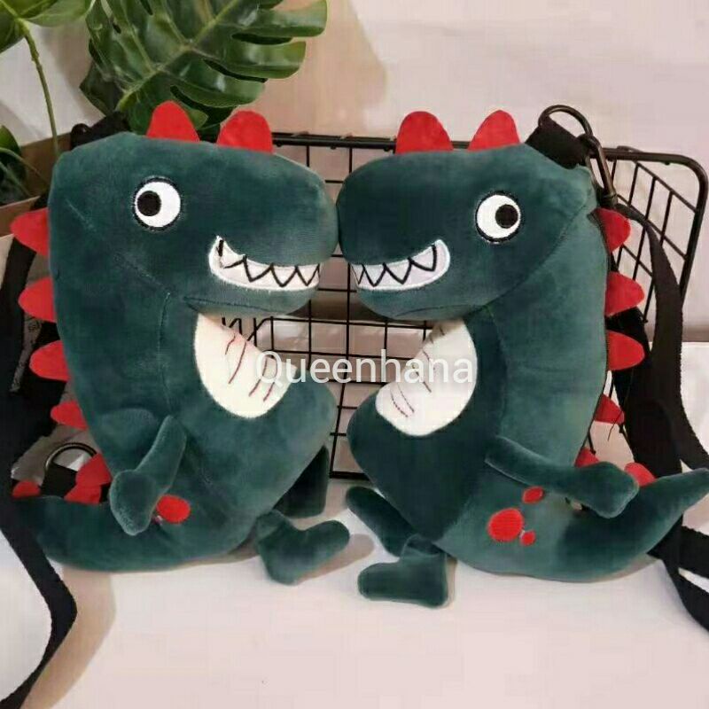 Tas Selempang Anak Boneka Dinosaurus / Tas Selempang Boneka / Tas Bahu