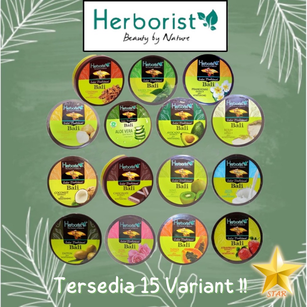 Herborist Lulur Tradisional Brightening Body Scrub Bali 100 gr / 200 gr