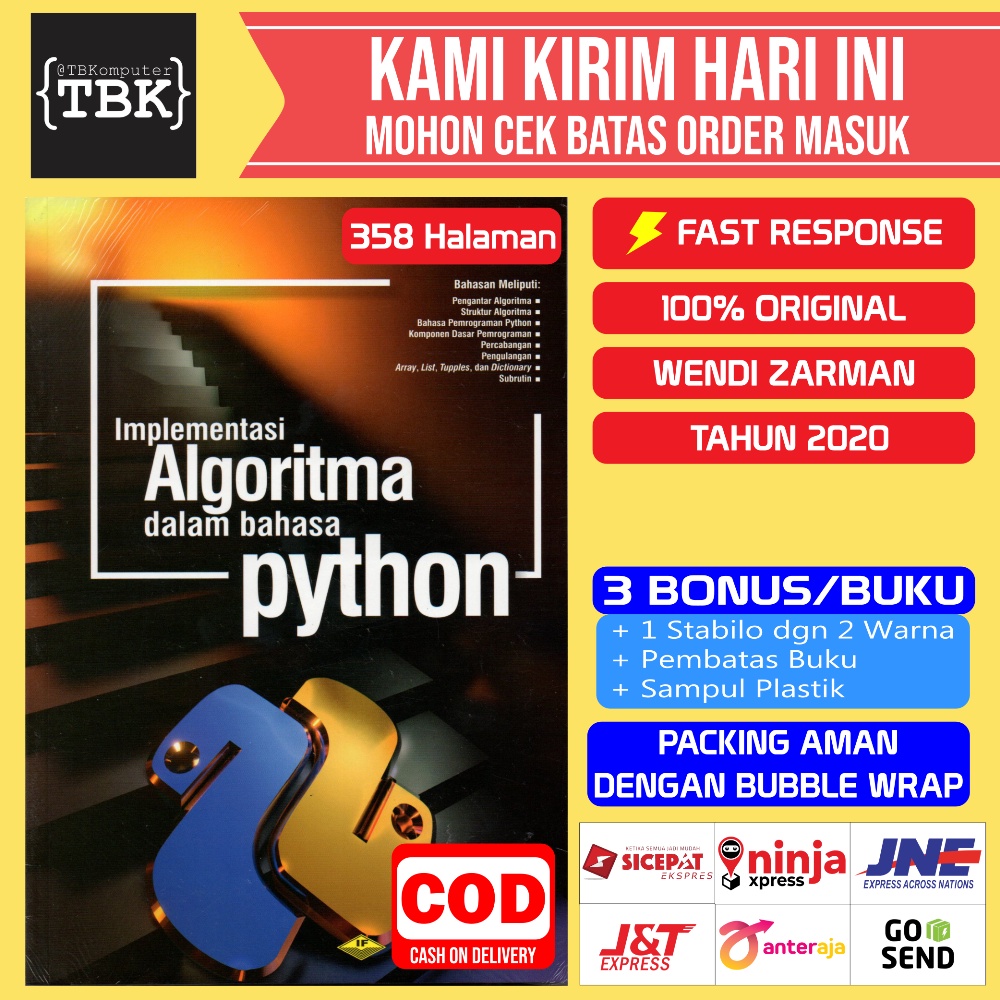 BUKU IMPLEMENTASI ALGORITMA DALAM BAHASA PYTHON WENDI ZARMAN