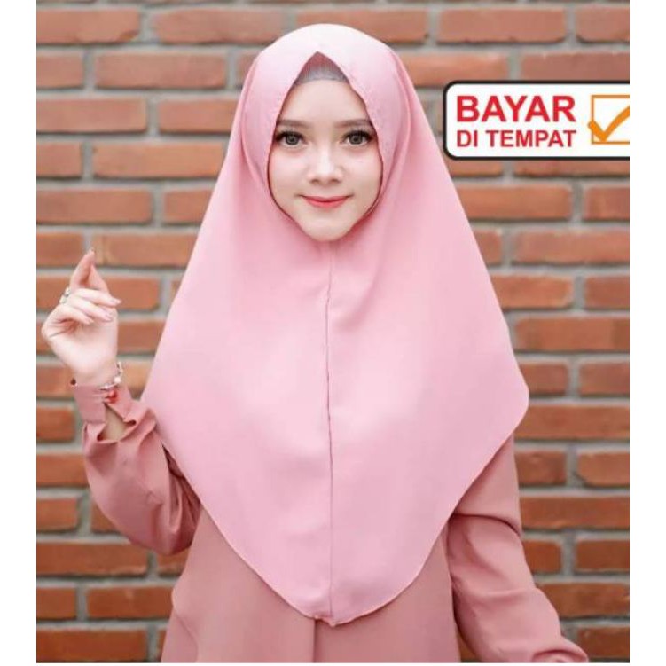 Jilbab Hijab Khimar Simple NON PET