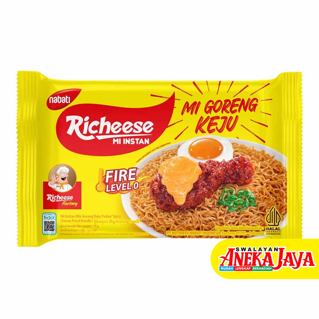 

MIE RICHEESE MIE GORENG KEJU LEVEL 0 ISI 3PCS