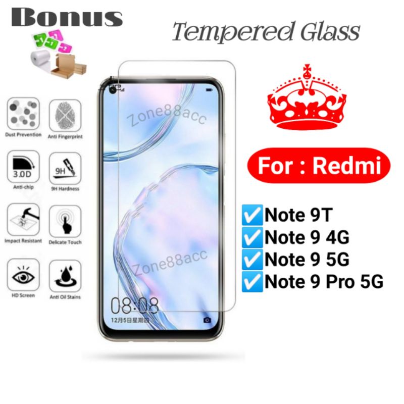 Antigores Tempered glass screen guard protector Redmi Note 9T 9 9Pro Pro 4G 5G TG Bening Antiblue Spy Blue light Full Garskin Lensa Lens Pelindung Layar Kamera ceramic kaca