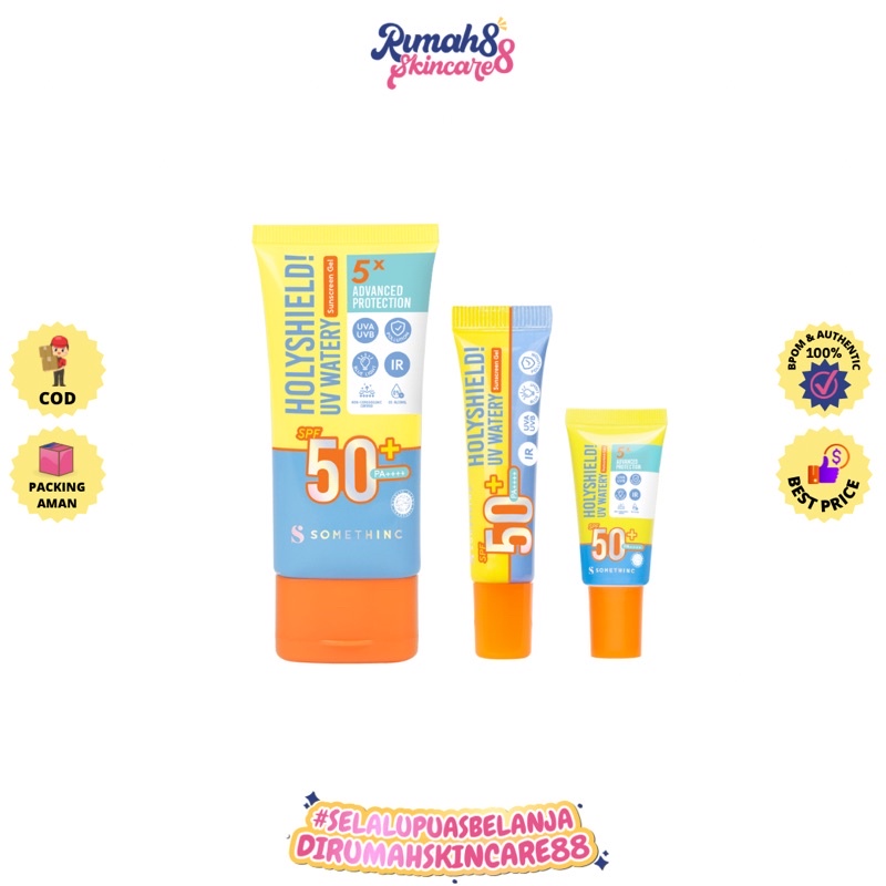 SOMETHINC Holyshield! UV Watery Sunscreen Gel SPF 50+ PA++++ - Sunscreen Sensasi Salju