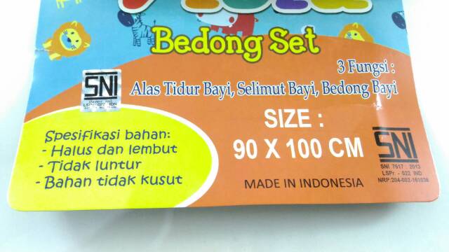 bedong bayi katun viola bedong kaos katun SNI