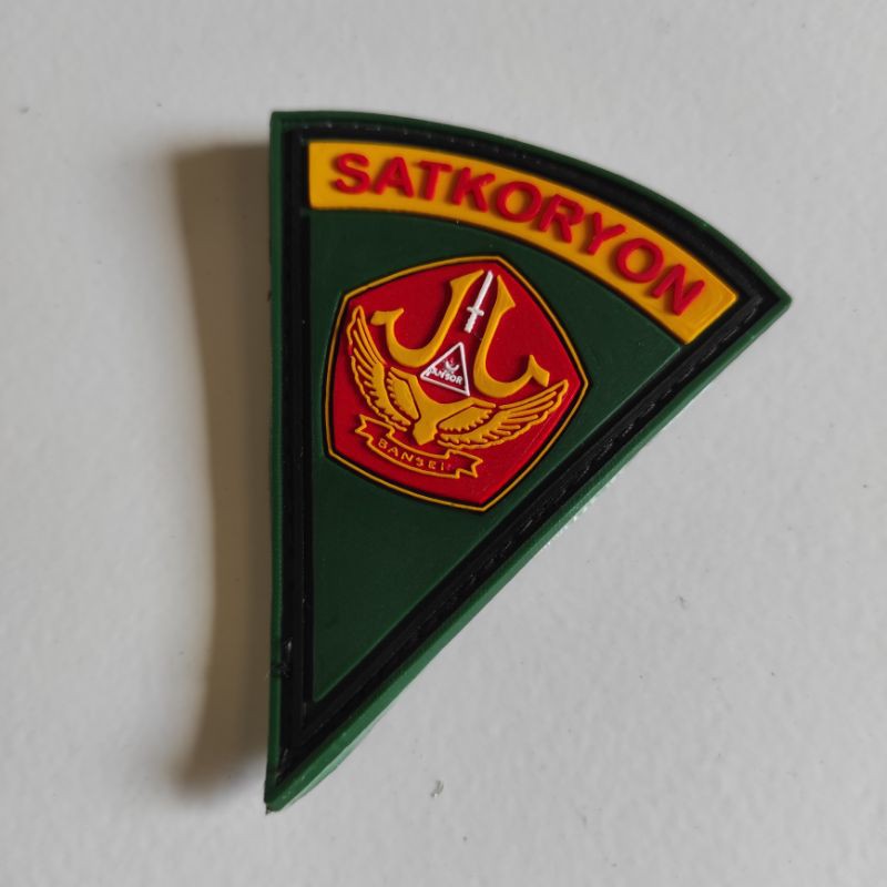 PATCH RUBBER LOGO BANSER ANSOR SATKORYON/TEMPELAN EMBLEM KARET VELCRO