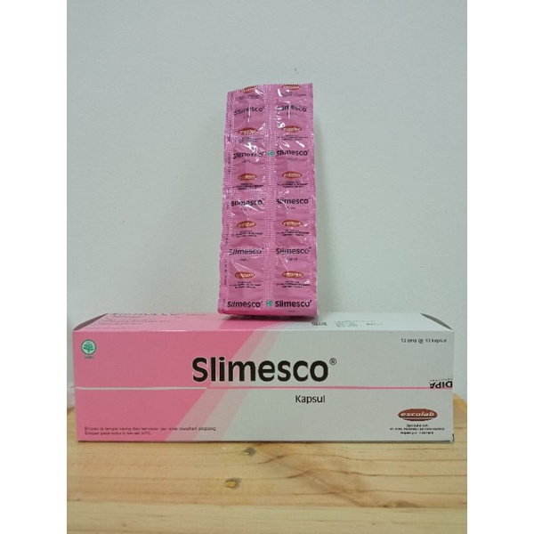 Slimesco kapsul strip Obat Pelangsing Ekstrak Hoodia Gordonii/efektif kurangi lemak