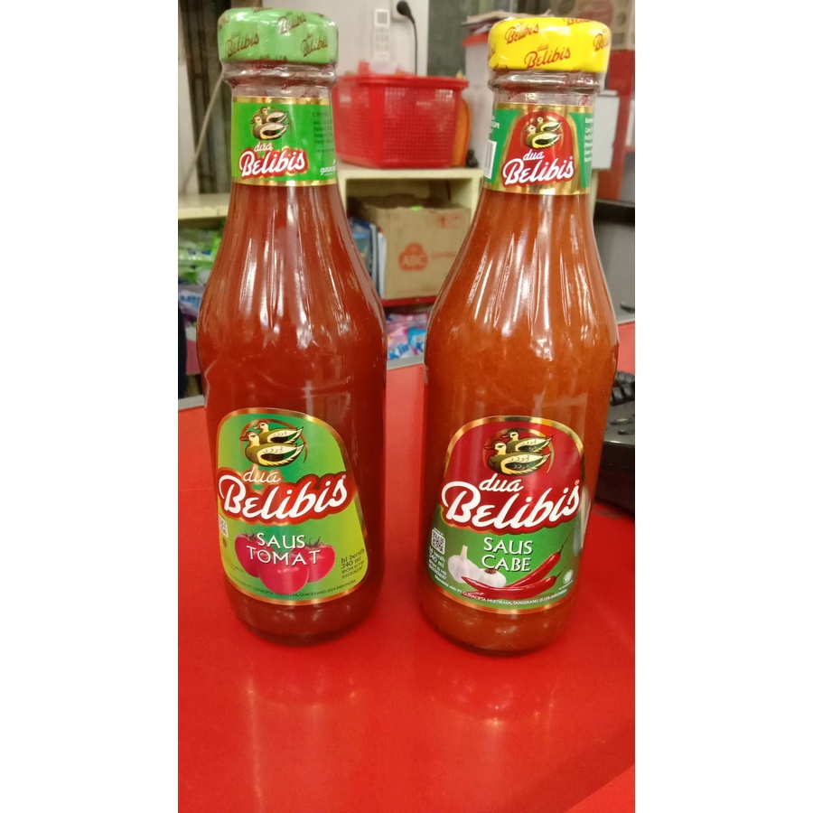 

Saus Dua Belibis Botol Beling 340ml - Tomat / Sambal Cabe