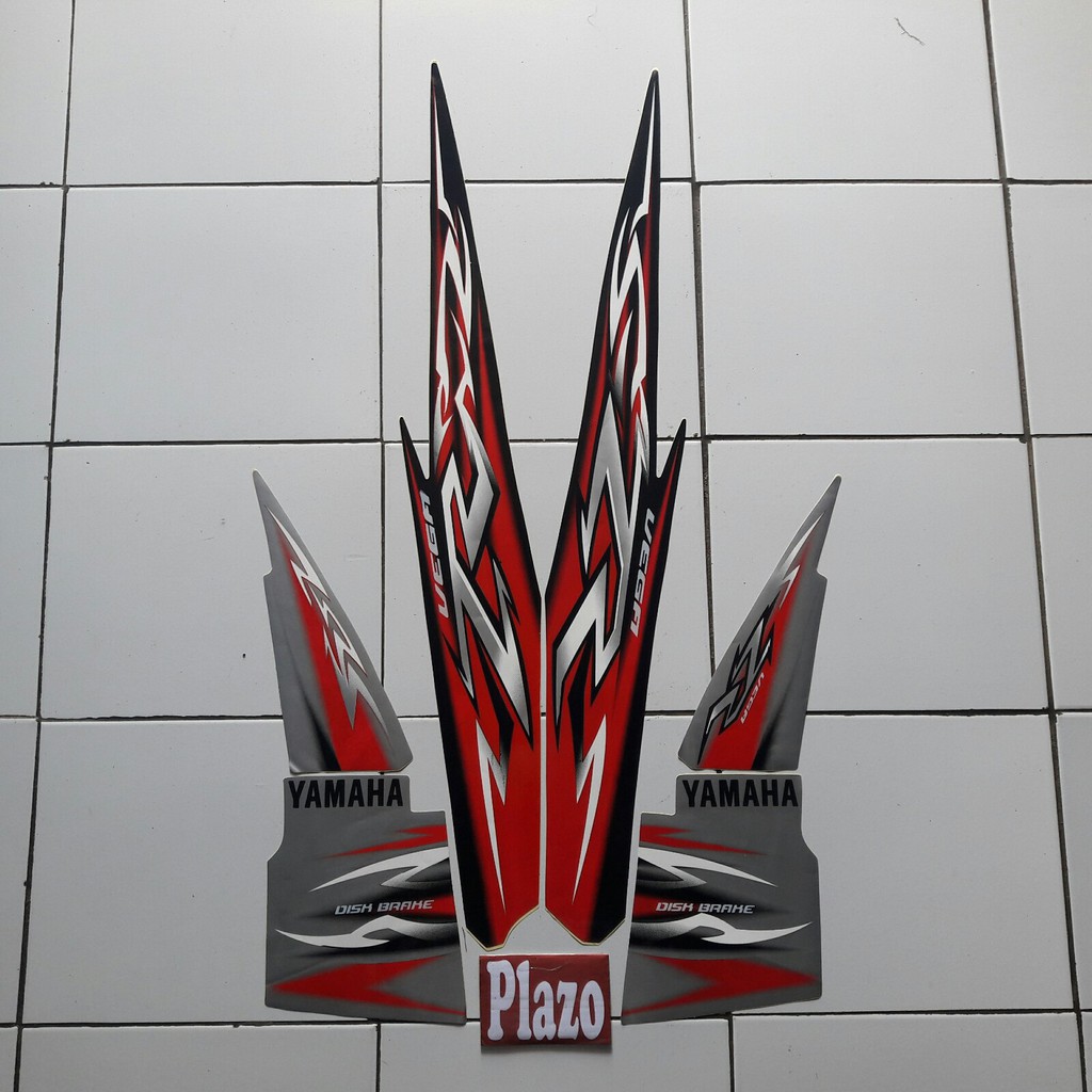 striping motor vega zr 2009 hitam-silver