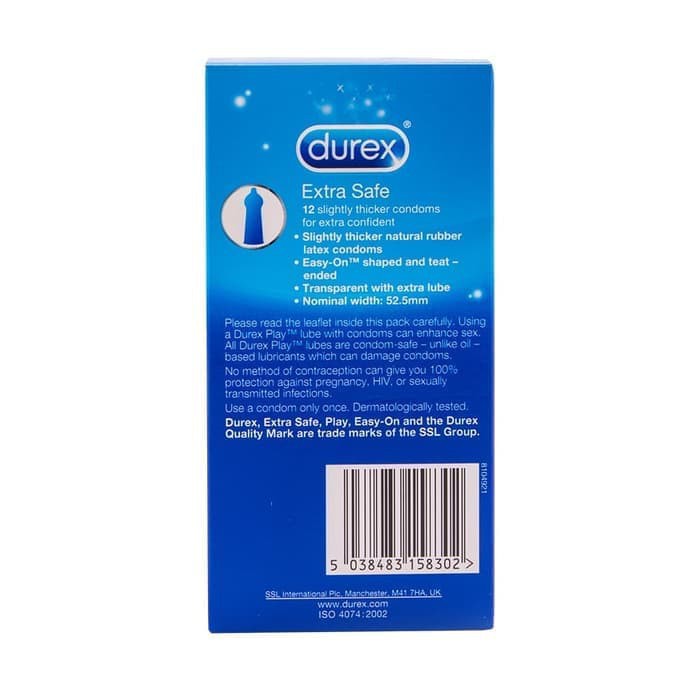 Durex Extra Safe Kondom isi 3 Pcs