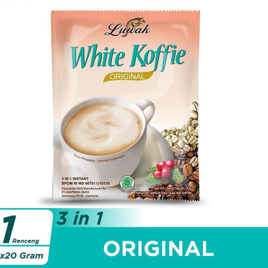 

（DIKIRIM DARI JAKARTA） Kopi Luwak White Koffie Original 10x20gr (Renceng)