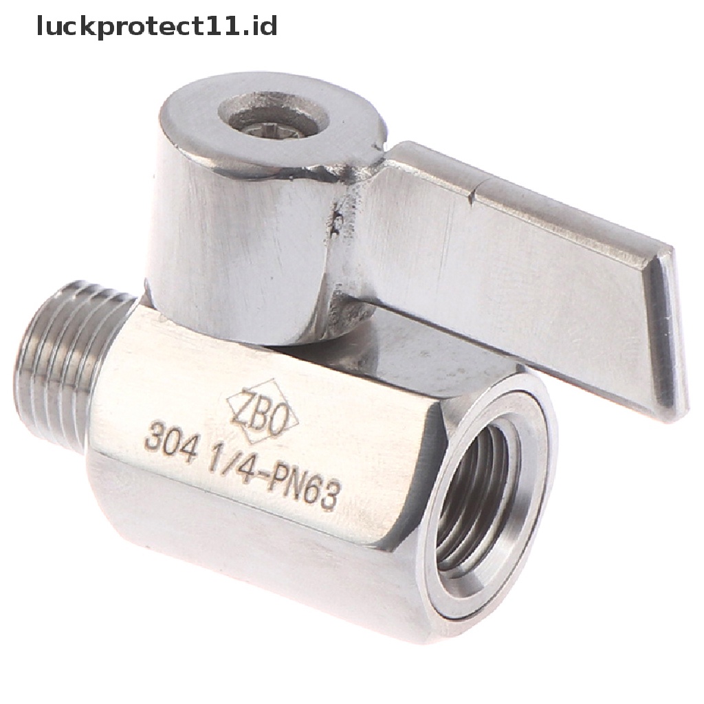 //HG&amp;ID// Stainless Steel 304 Ball Valve 1/4&quot; Inch NPT Male X Female Small Mini Valve .