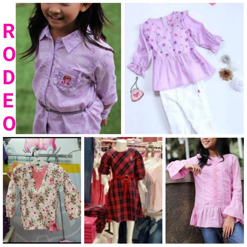 Rodeo Junior - Tunik, Kemeja, Blus anak cewek 4-12 Tahun