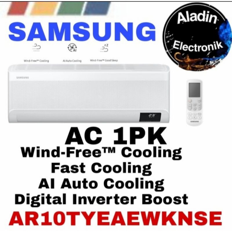 AC Samsung AR10TYEAEWKNSE AC with WIND - FREE TECHNOLOGY 1PK  AR10TYEAEWKNSE