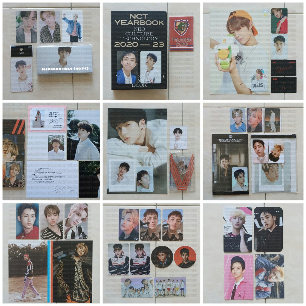 WINWIN GOODS  acrylic charm cashbee cigalong membook holiday trading card empathy resonance 90s love