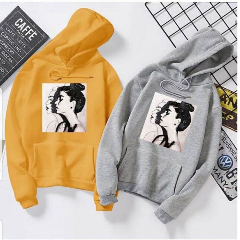 Shadow Woman Hoodie Fleece Unisex