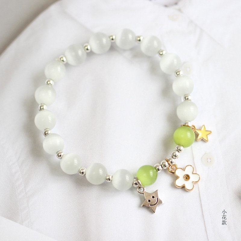 2022 Gelang Tangan Manikmanik Kristal Opal Warna Permen Untuk Wanita