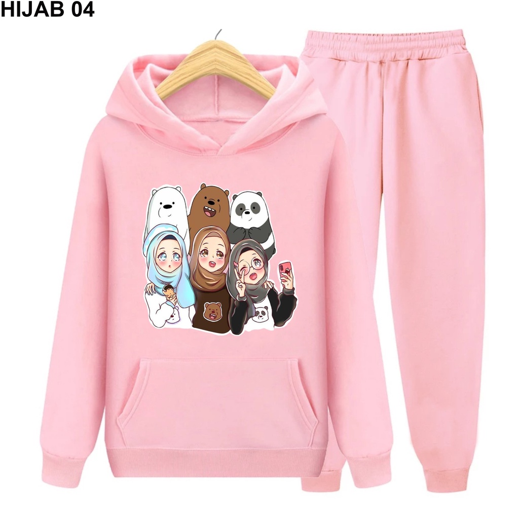 YMF - Setelan Sweater Hoodie Hijab | Anak-Remaja ( SET Hoodie - HIJAB EDITION )®