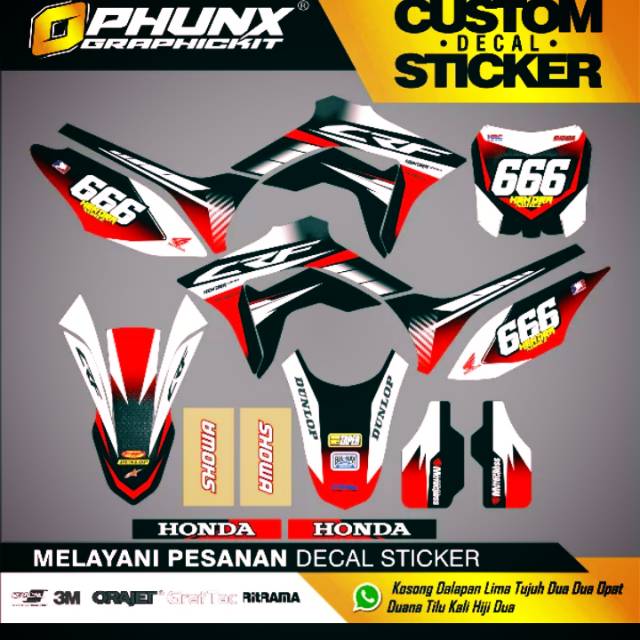 stiker decal racing galm bisa costem