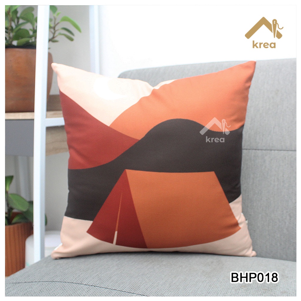 SARUNG BANTAL AESTHETIC COKLAT PREMIUM MINIMALIS UKURAN 40X40 - 45x45 - 50x50 - 30x50