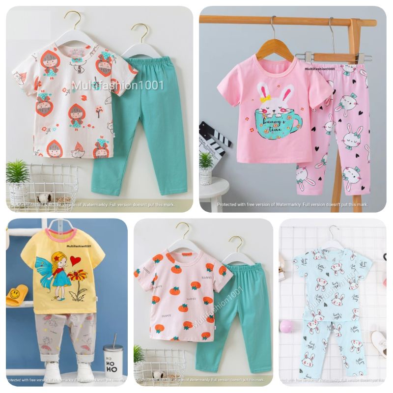 piyama anak / baju tidur anak / baju tidur anak cewek / baju tidur anak import / baju santai anak