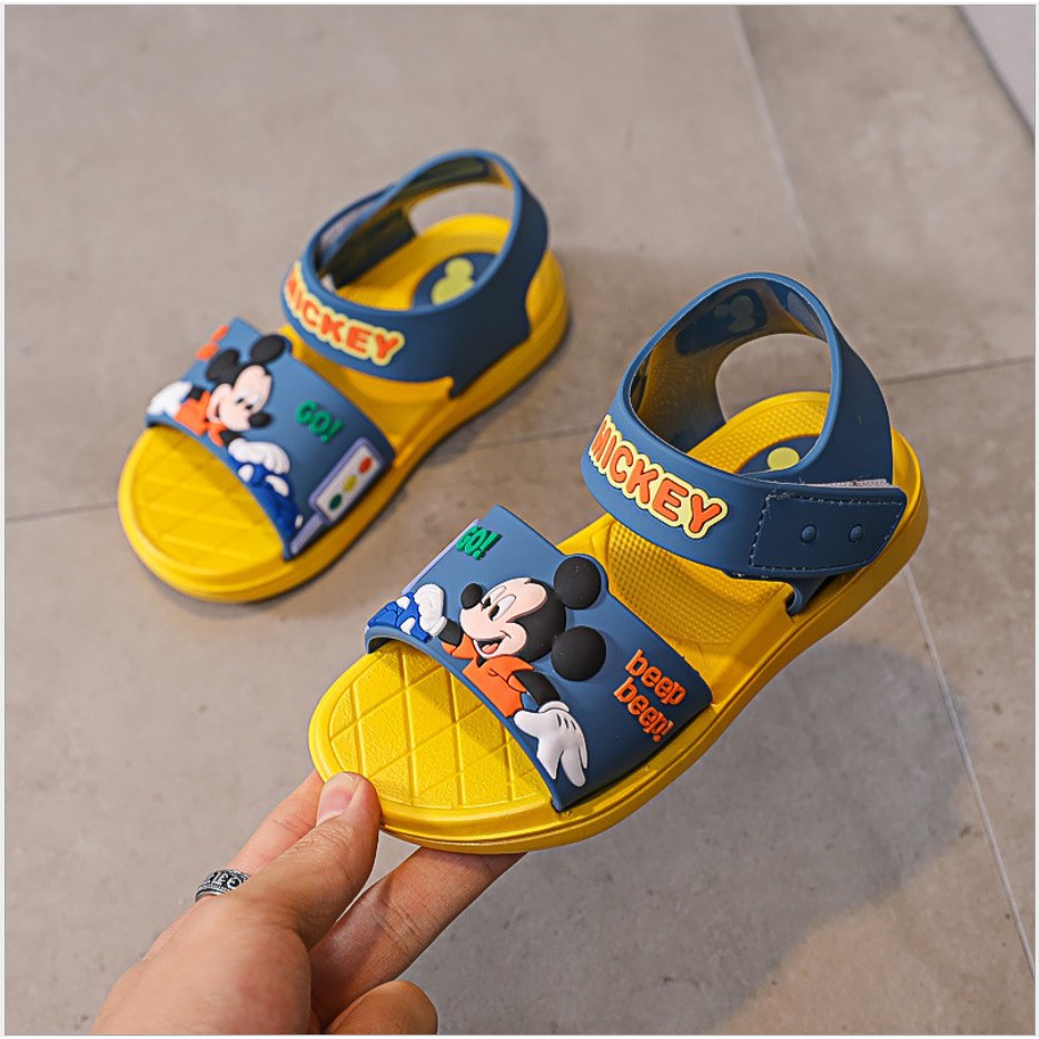 littlekiddoss SH2169 Sepatu Sandal Anak Karakter Kartun Miki Sendal Karet Anak Murah Import