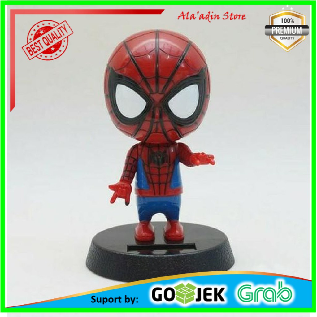 Promo Boneka Hiasan Dashboard Mobil Boneka Dashboard Kepala Goyang Avengers SPIDERMAN