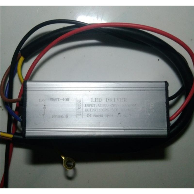 LED Driver 40 Watt 1000 mA AC-DC WATERPROOF (Casing Besi)