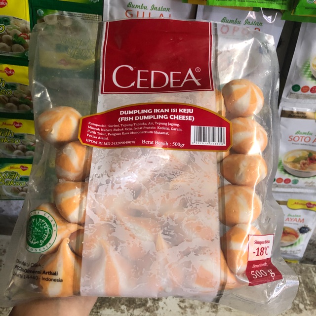 

Dumpling Ikan Isi Keju Cedea 500gr