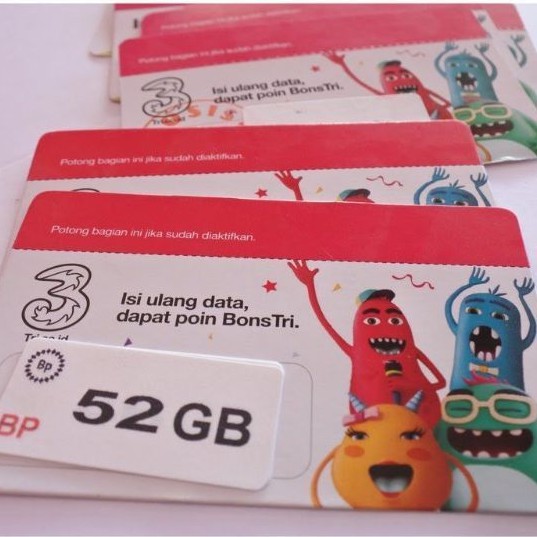 vocher tri 52 GB 30 hari