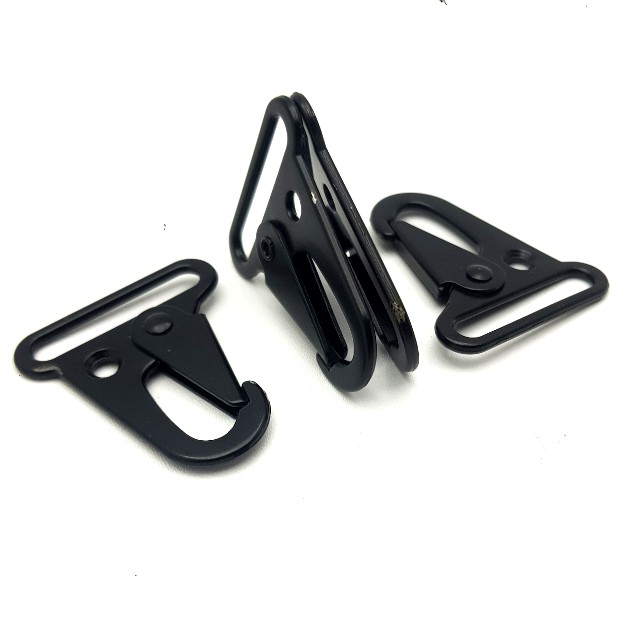 SNAPHOOK cantelan gantungan kunci pengait kait kew kew hitam ukuran 2, 2,5 dan 3 cm