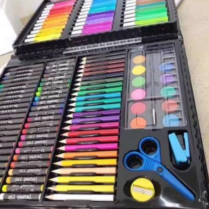 

た 150 Crayon Set / Art Set/Peralatan Gambar Lukis ㅵ