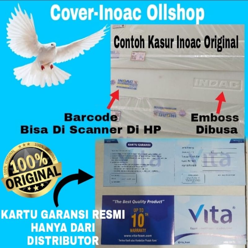 Kasur Busa Inoac EON D23 ORIGINAL Tebal 5/10/15/20/30cm Bonus Bantal &amp; Celmek