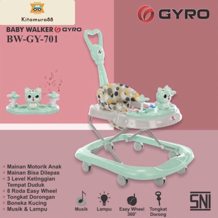 Baby Walker Anak Bayi - BABY WALKER GYRO GY 701