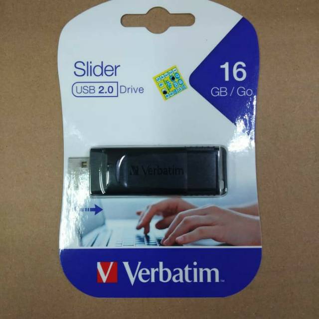 Verbatim Flashdisk 16GB Slider USB 2.0