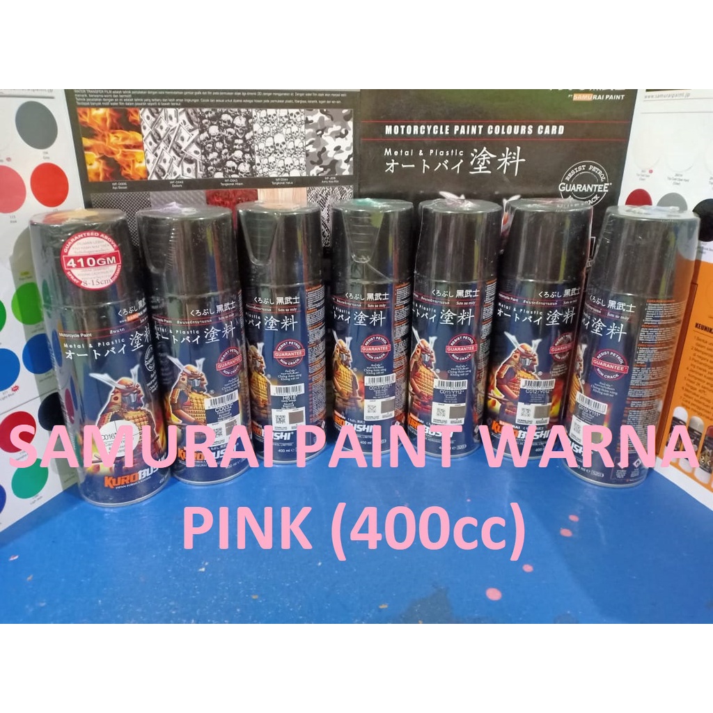 Samurai Paint Kurobushi Honda Colours Cat Semprot Pilox Pilok H179* Powder Pink / Pink Metallic / Merah Muda Metalik (400ml)