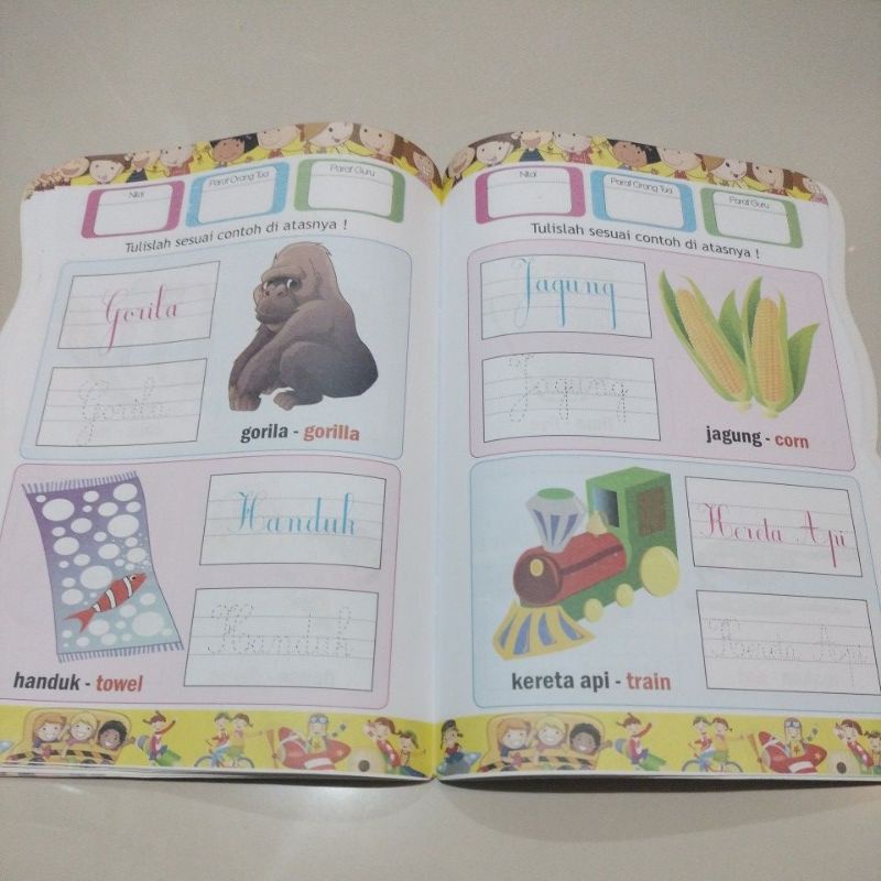 buku ayo menulis huruf sambung jilid 2 19x27cm