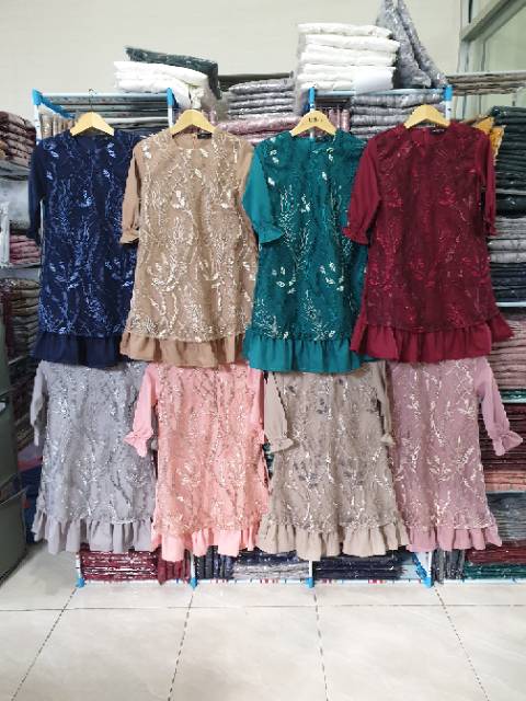 Rayya lebaran series / gamis couple / gamis tille lebaran