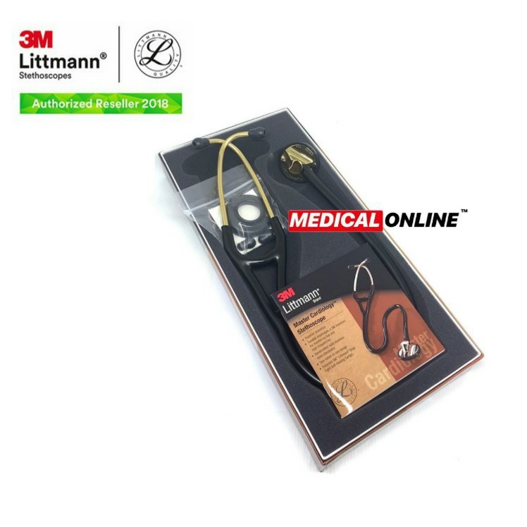 3M STETOSKOP LITTMANN MASTER CARDIOLOGY BRASS EDITION 2175 BLACK BRASS MEDICAL ONLINE MEDICALONLINE