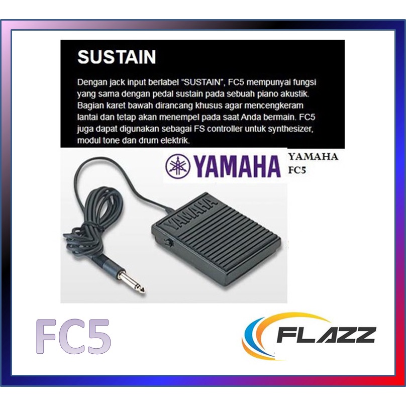 PEDAL SUSTAIN YAMAHA FC5 ORIGINAL/YAMAHA FOOT SWITH KEYBOARD SUSTAIN