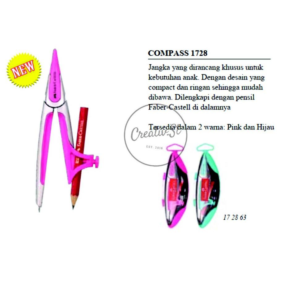 

*Harga Grosir* ➭ Faber Castell Jangka Set Compass 1728 ク Terlaku,!
