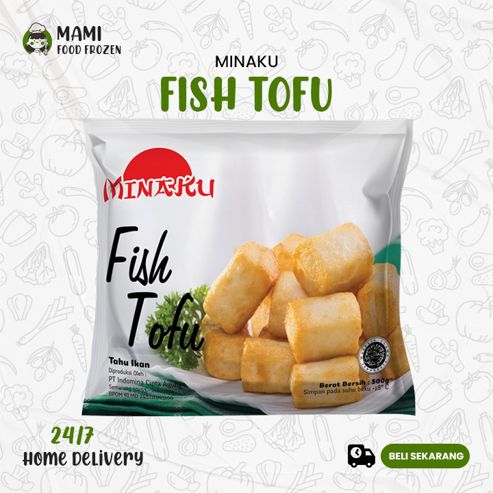 

Minaku Fish Tofu Tahu Ikan Original (500gr)