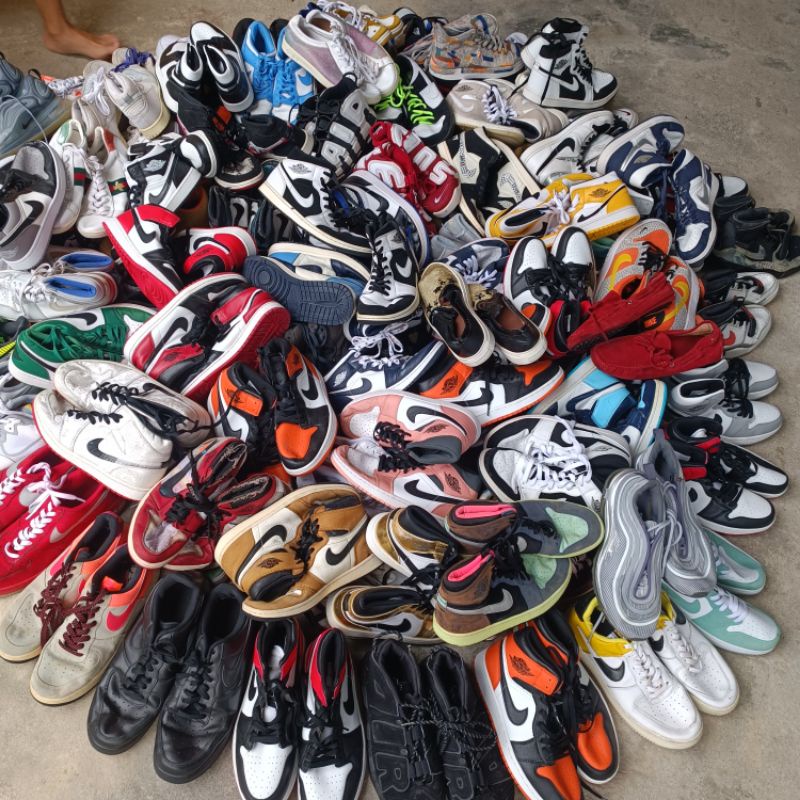 sepatu borongan kepala jonggol 100 pasang