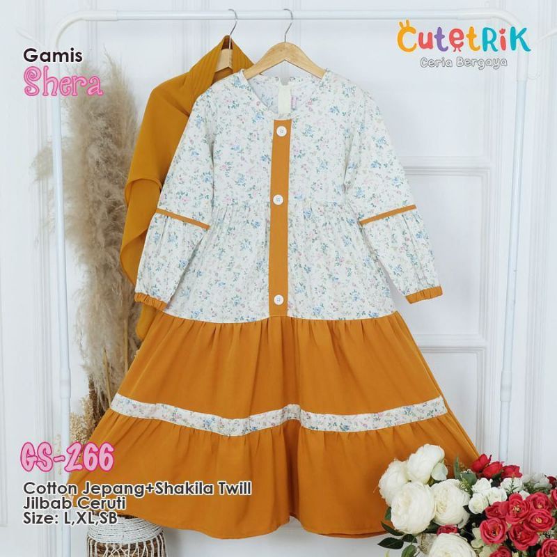 Baju Anak Perempuan Gamis Shera by Cutetrik