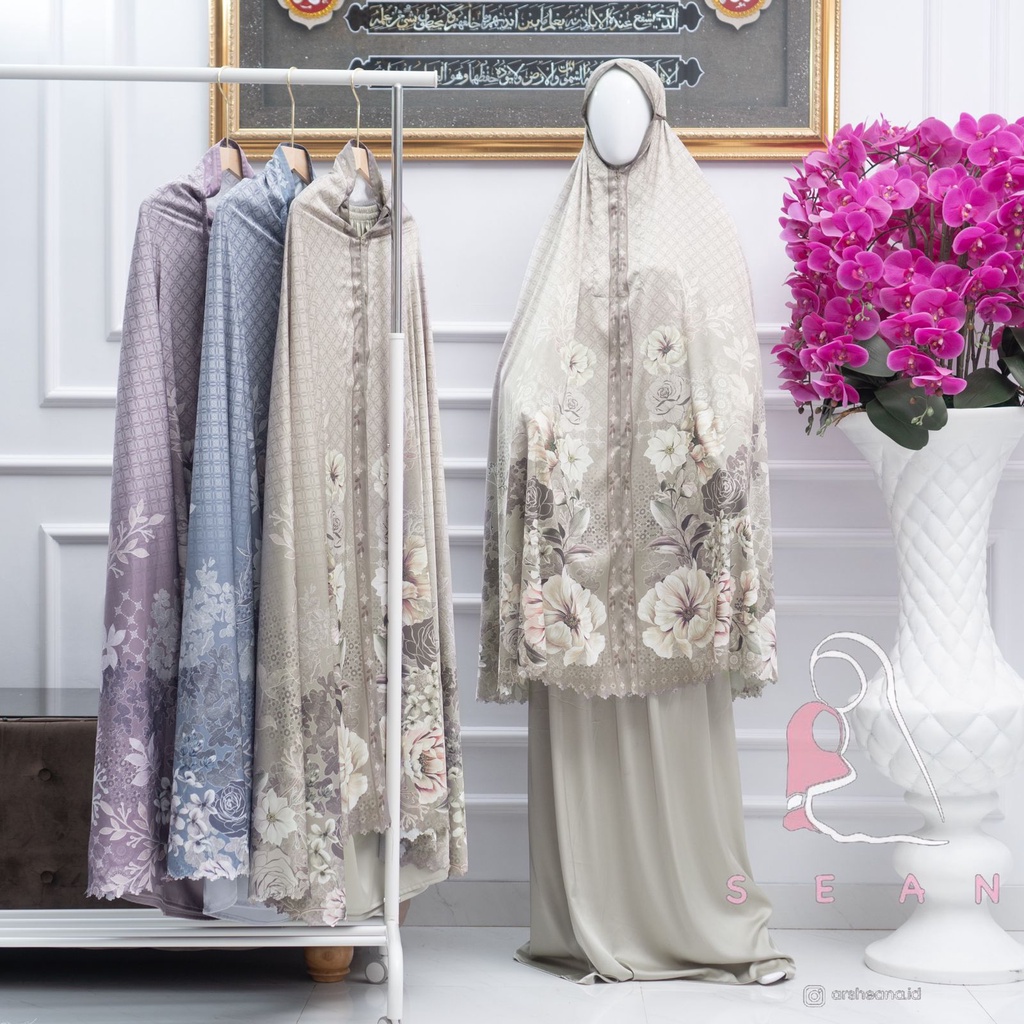 Mukena Sean Armani Silk Printing Premium