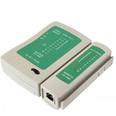 Kabel LAN Tester RJ45 RJ11 Free Baterai